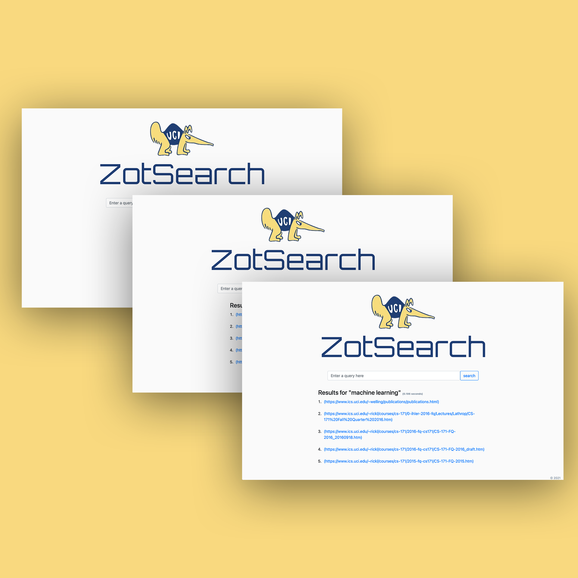 ZotSearch frontend mockup